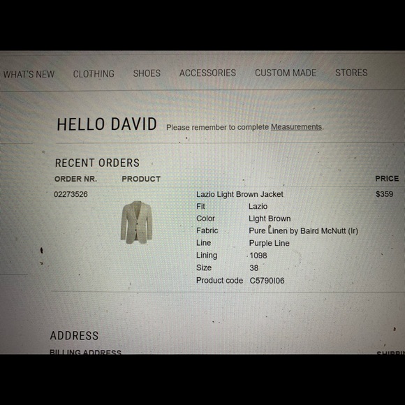 Lazio Light Brown Jacket (pure linen) - Picture 6 of 6